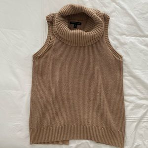 Camel Sleeveless Sweater